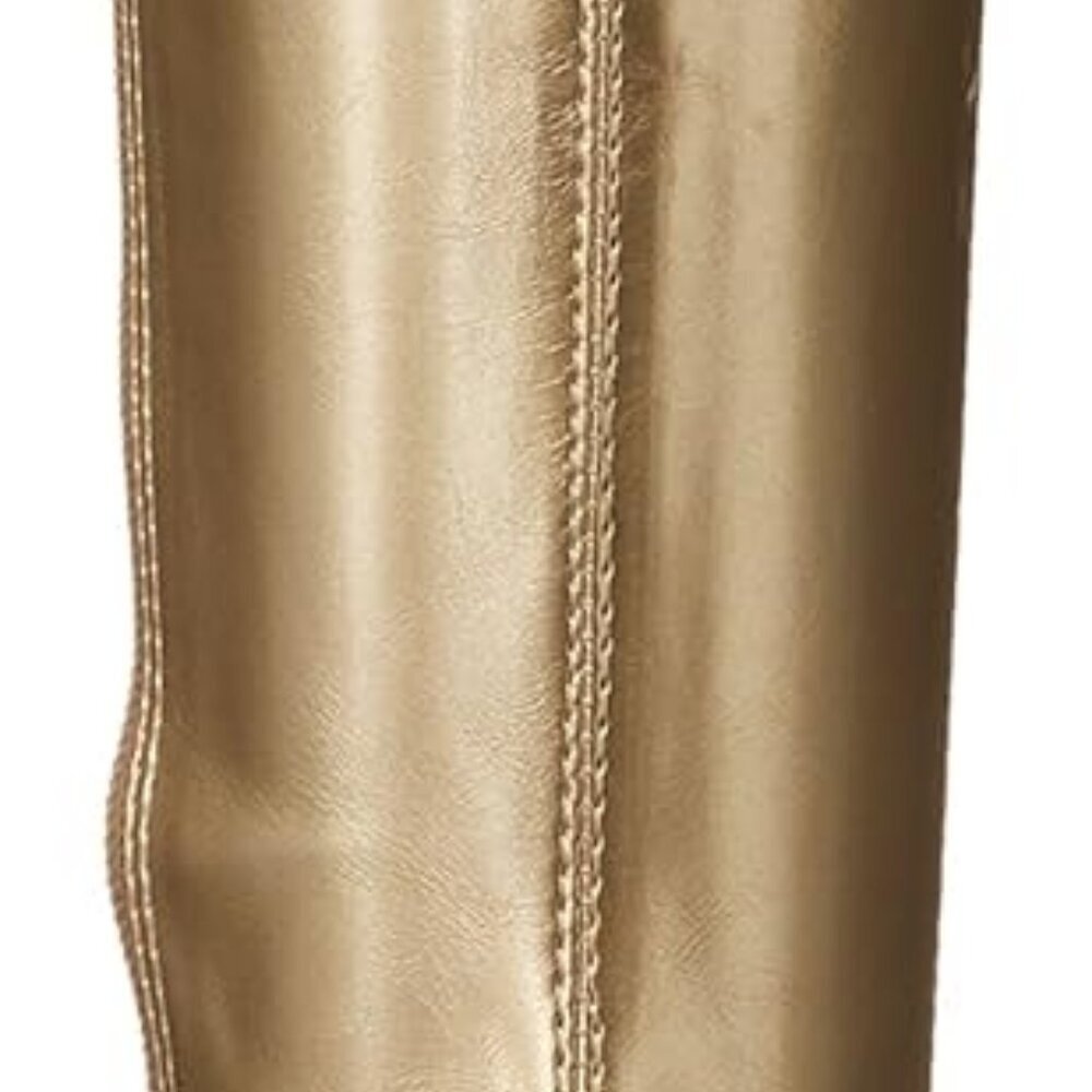 New Women's Knee High Boot Gold 8 - Picture 2 of 8